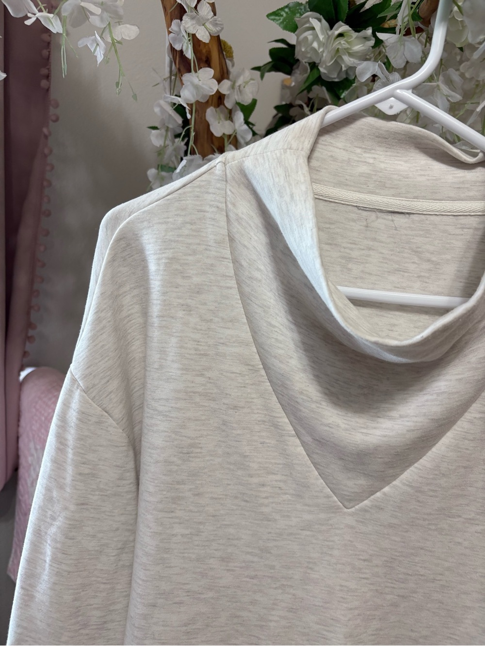 Varley Cream Funnel-Neck Pullover Sweater - Picture 8 of 12